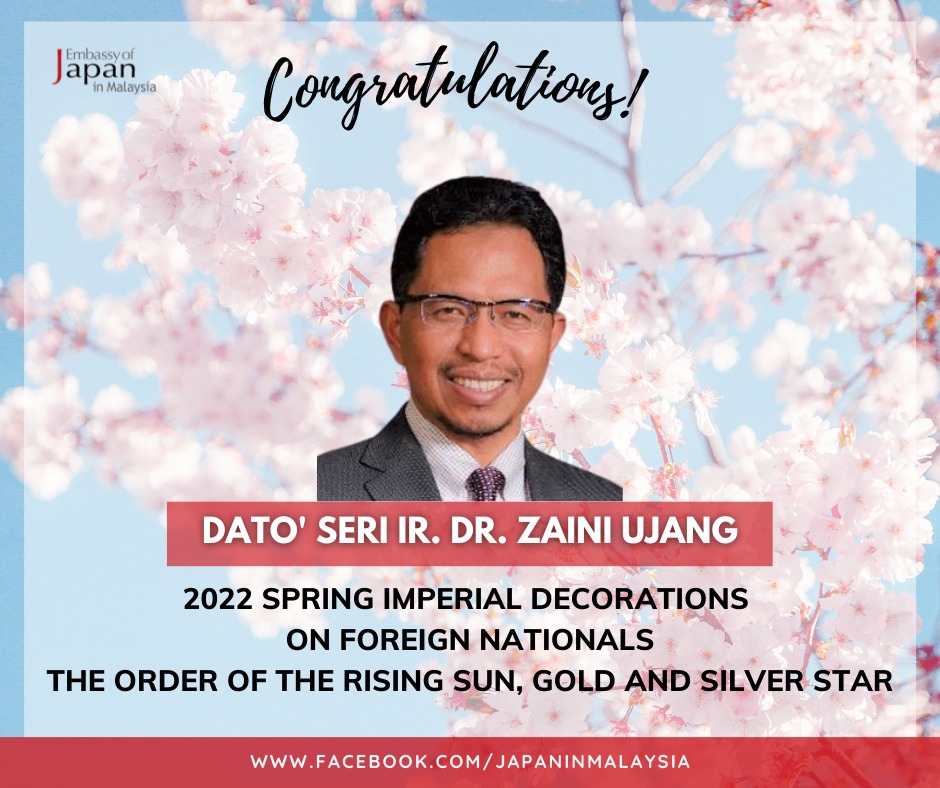 Imperial Decoration awarded to Dato seri Ir Dr. Zaini Ujang